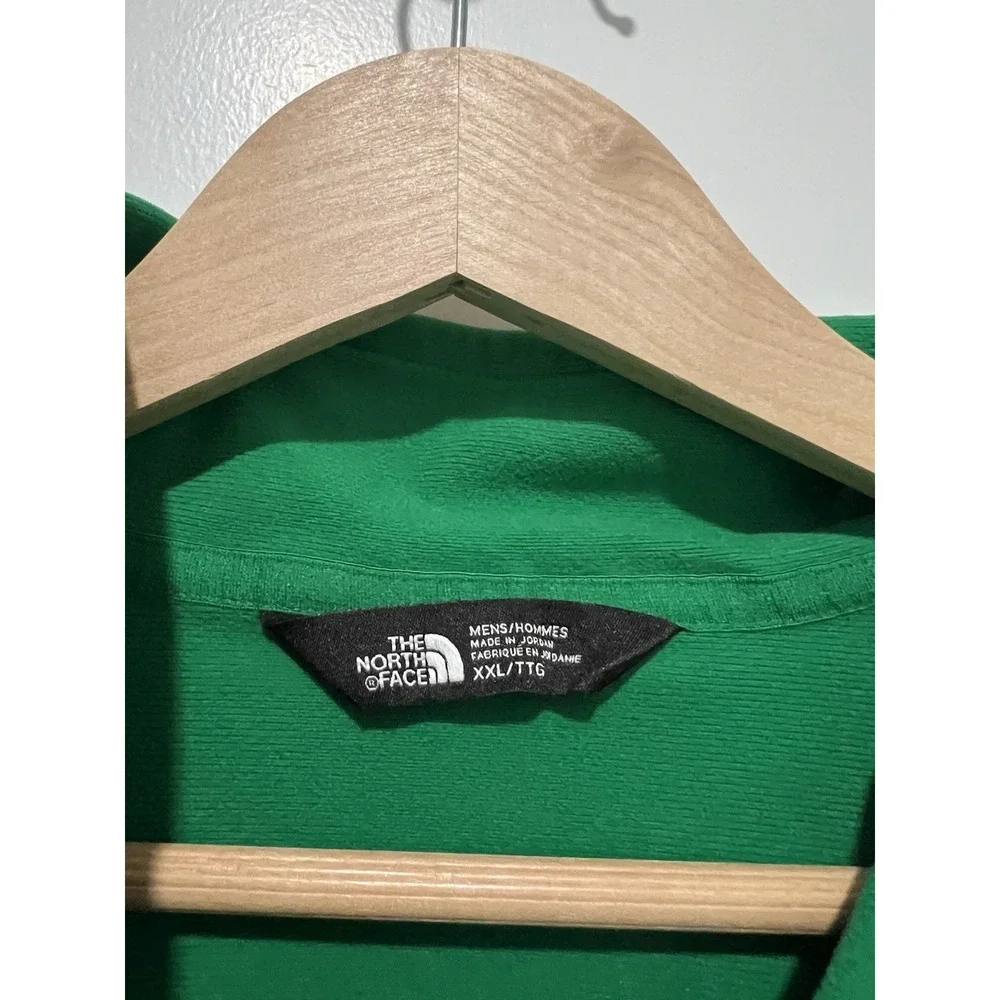 The North Face 1/4 Zip Pullover‎ Men's Size XXL Green Polyester Shell